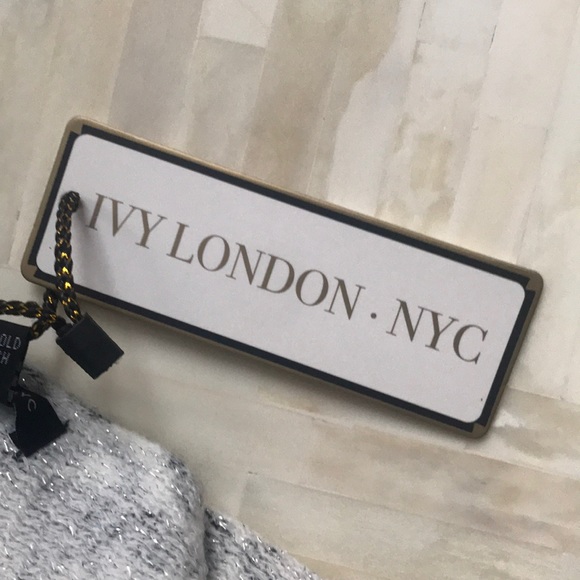 Nwt Ivy London NYC Shimmer Leopard Scarf - Picture 5 of 5